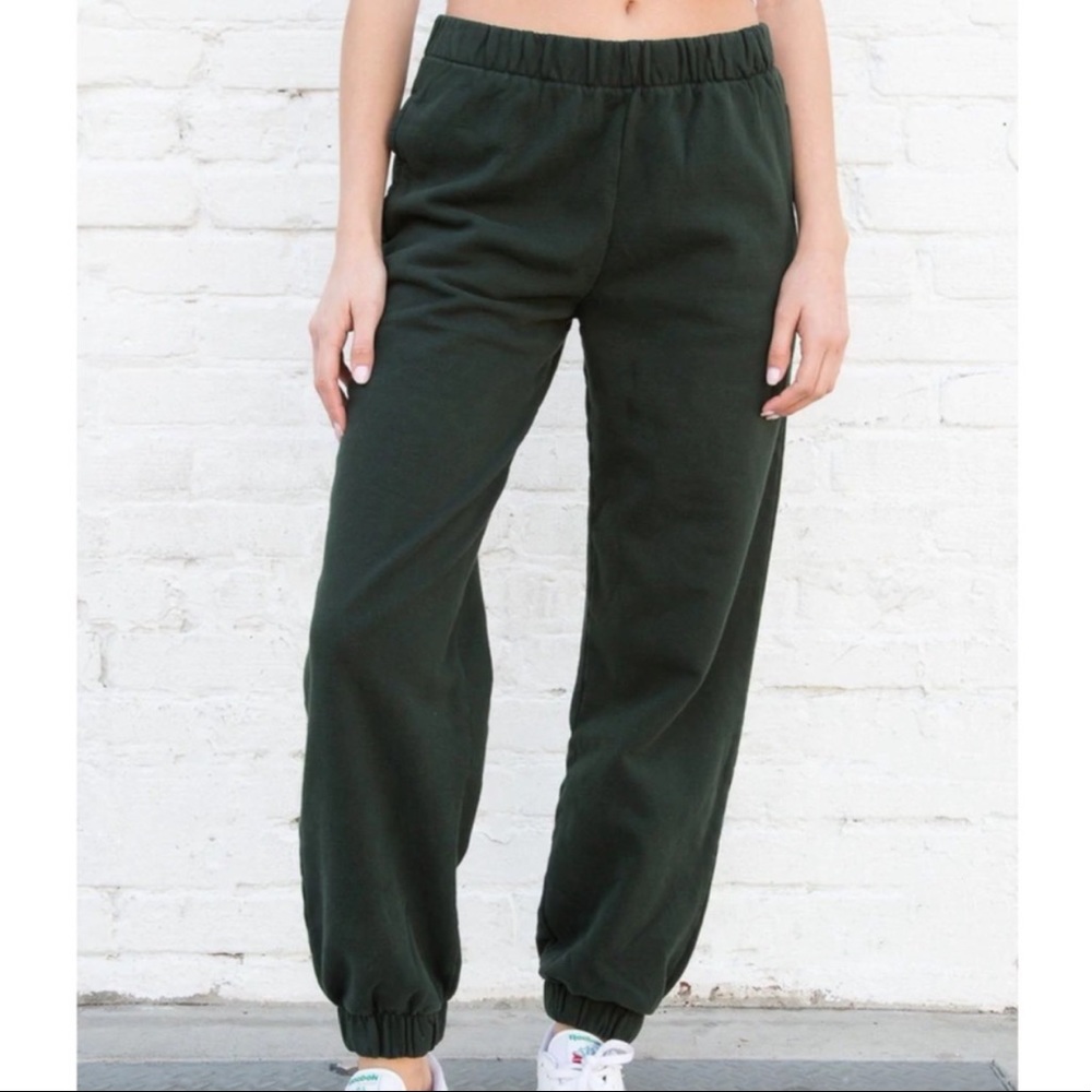 Brandy Melville Forest Green Sweatpants